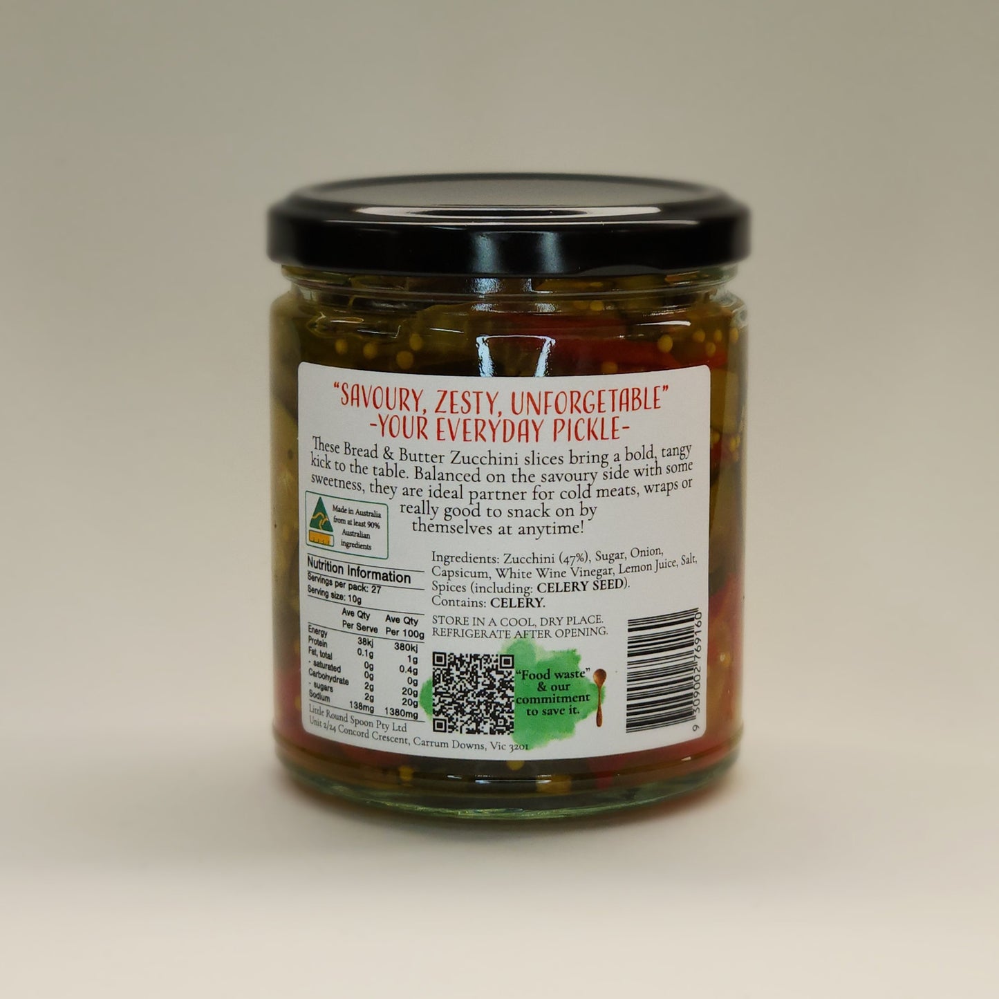 Bread & Butter Zucchini's- 270g