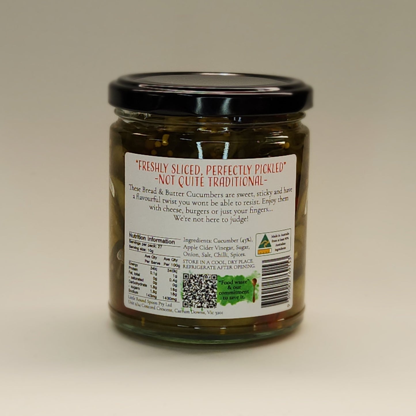 Bread & Butter Cucumbers- 270g
